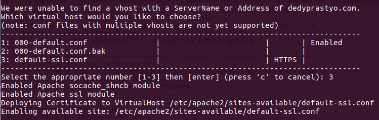 Install Sertifikat SSL Let's Encrypt VPS Ubuntu 02 - www.dedyprastyo.com