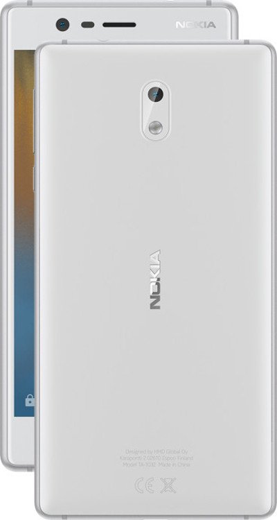 Nokia 3 Smartphone White - www.dedyprastyo.com 