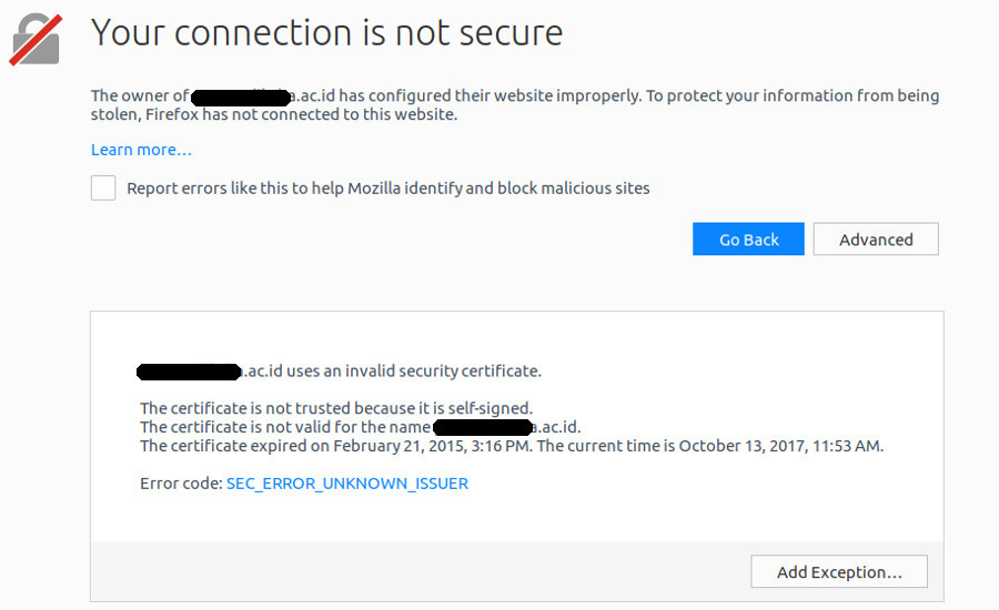 Sertifikat SSL Error - www.dedyprastyo.com