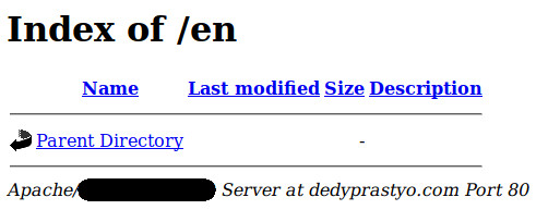 Cara disable server signature di apache web server - www.dedyprastyo.com